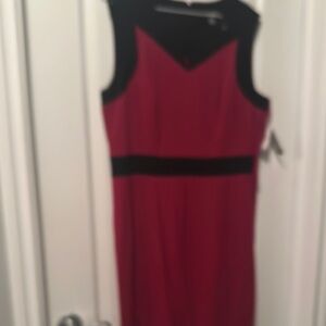 Nine West Black and Pink Sheath Dress